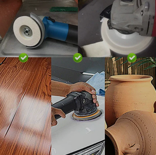(Promo 3x1 🎁) DISCOS PARA PULIR ACERO INOX + MADERA + VIDRIO + MARMOL