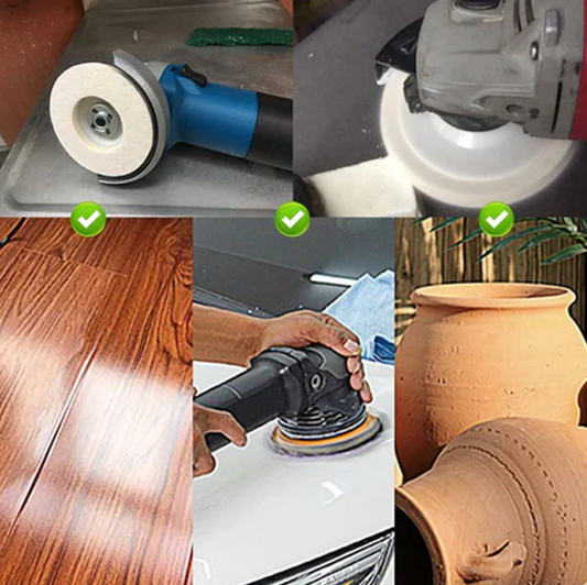 (Promo 3x1 🎁) DISCOS PARA PULIR ACERO INOX + MADERA + VIDRIO + MARMOL